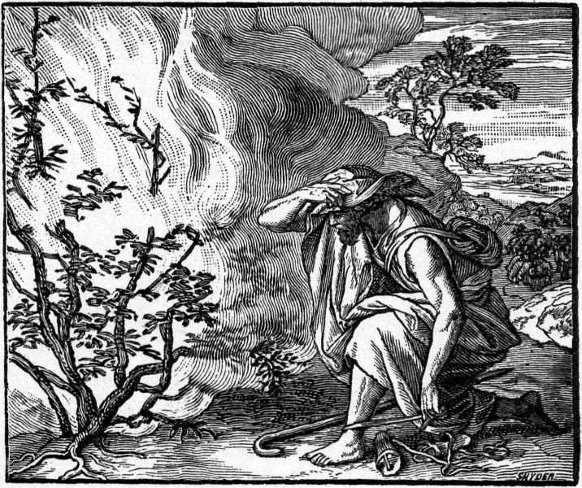 moses and the burning bush